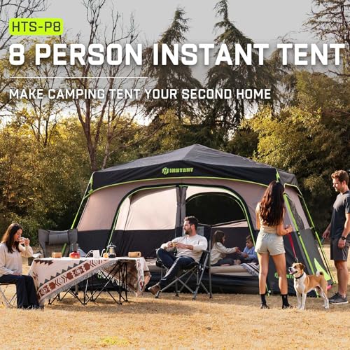 HINSTANT 4/6/8/10 Person Instant Tent,Pop Up Tents for Camping with Rainfly by HINSTANT - Used condition - Image 9