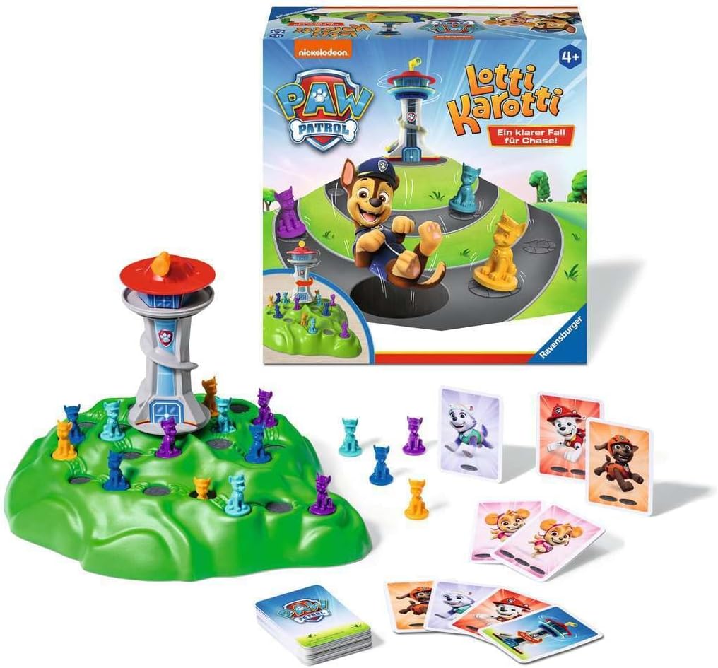 Ravensburger 22372 Paw Patrol Lotti Karotti, Classic Game with The Series Heroes from Paw Patrol, for 2 to 4 Children from 4 Years - Birthday Gifts