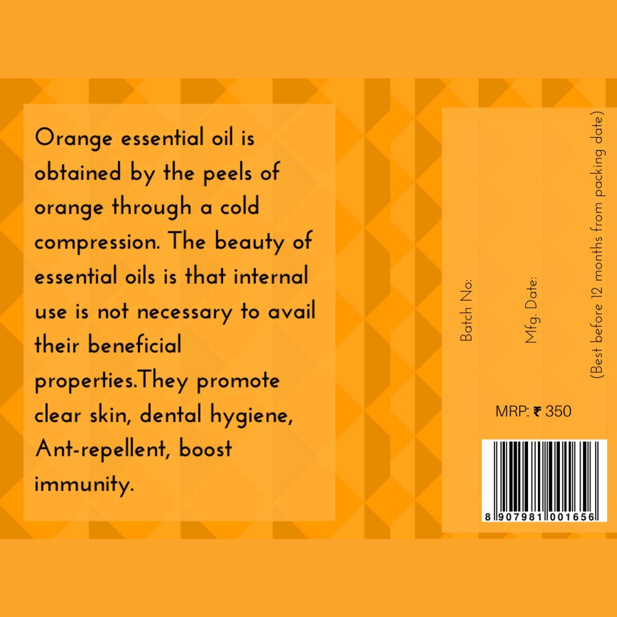 Oilcure Orange Essential Oil | Pure | 30 ml | Undiluted - Image 2 thumbnail