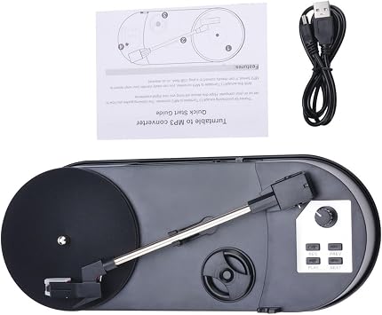 Ezcap613p Usb Record Player with MP3 Converter and Internal Hearing 33/45 rpm
