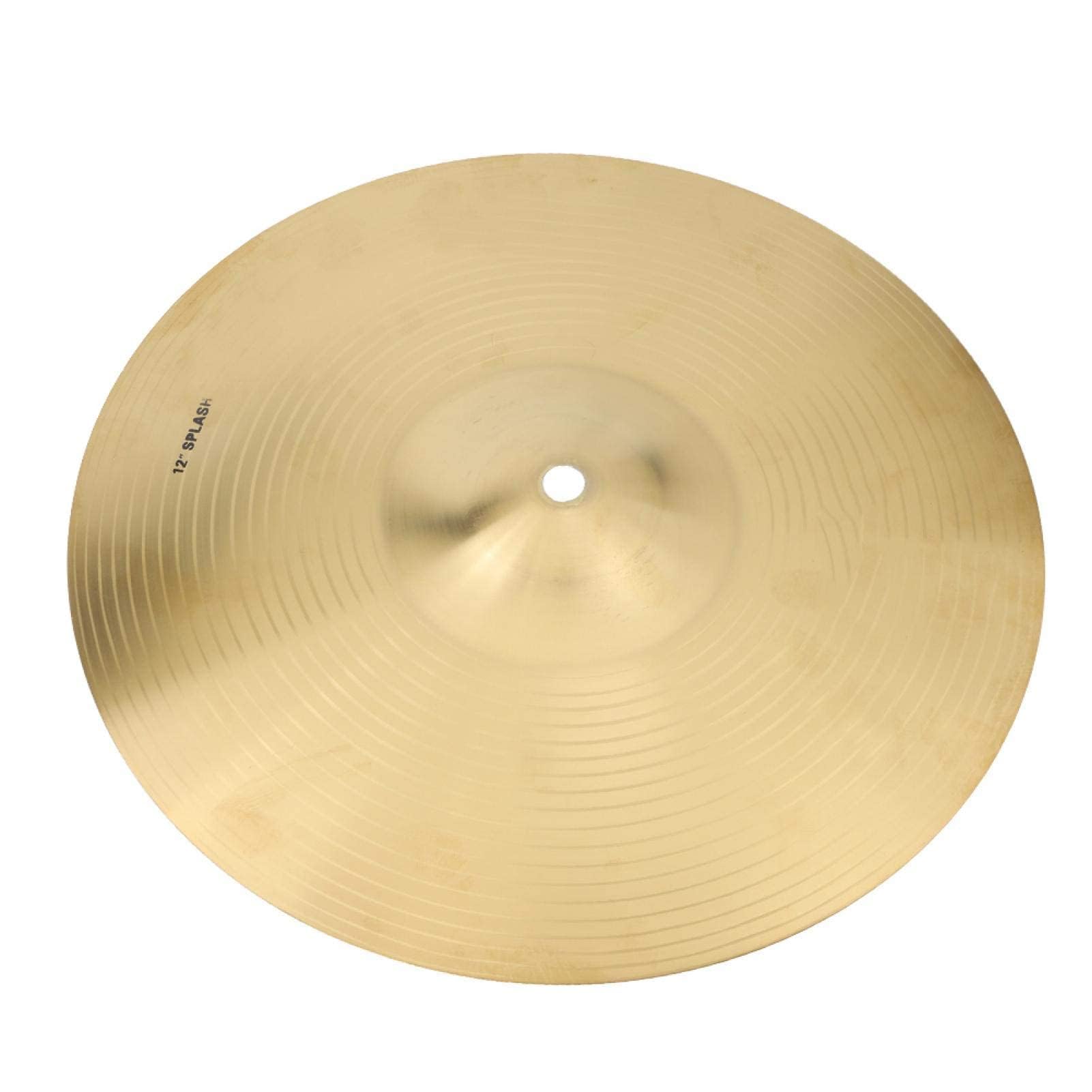 Cymbale Splash, 12 pouces/30 cm Accessoire d'Instrument de Percussion de Musique Cymbale Crash de Tambour en Laiton pour Batterie