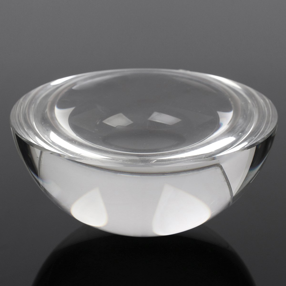 100Mm Large Magnifying Glass Dome Paperweight Crystal Hemisphere Magnifier Reading Aid