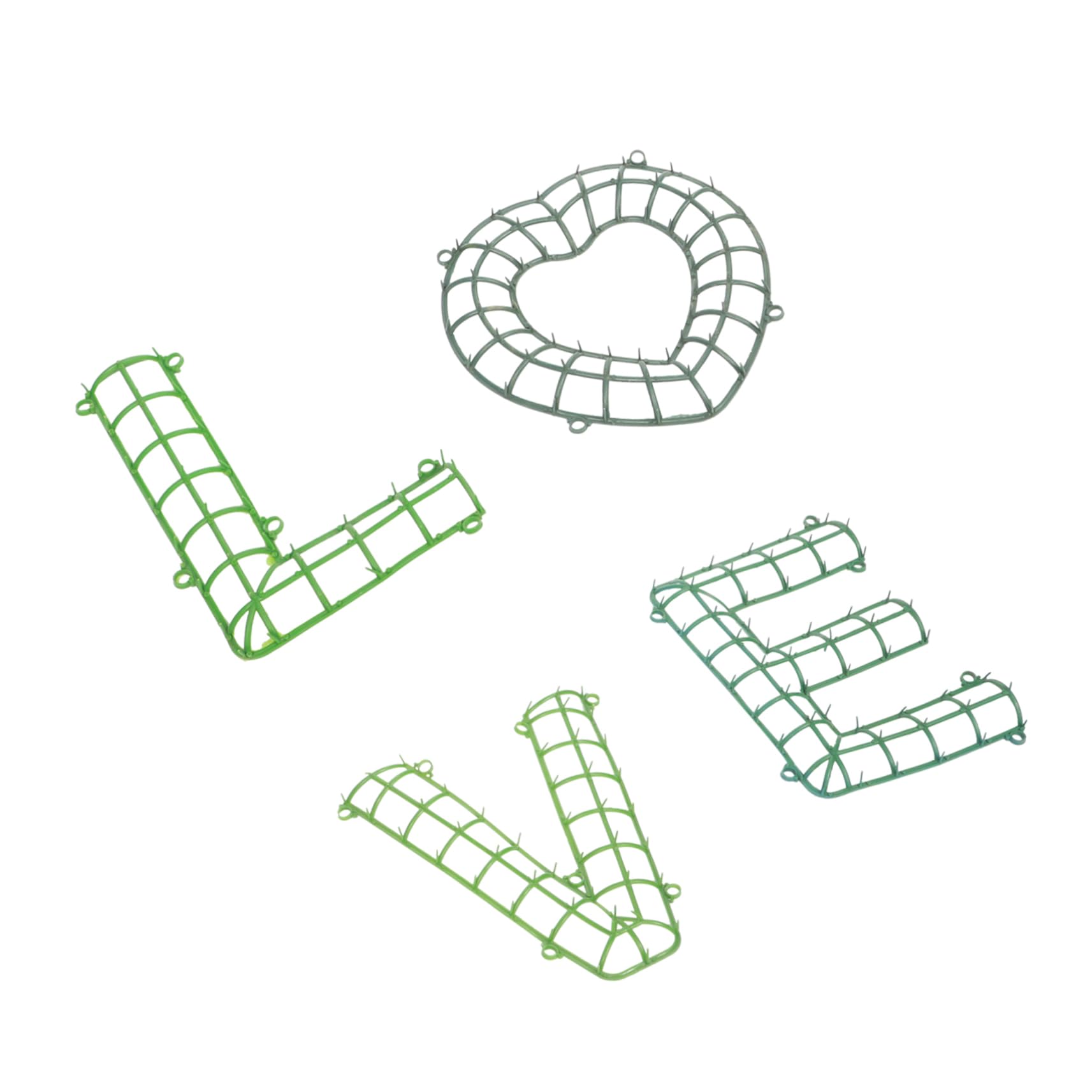 ABOOFAN DIY Wreath Frame Ring Heart-Shaped Stand for Wreath Making Sturdy Pp Material Perfect for Parties