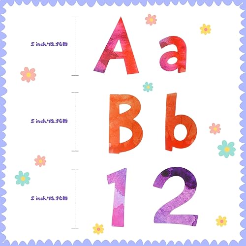 Miniatura 2 de Tenare Juego de 134 letras para tablón de anuncios de 5 pulgadas, letras del alfabeto, números, letras para tablero de anuncios, decoración del