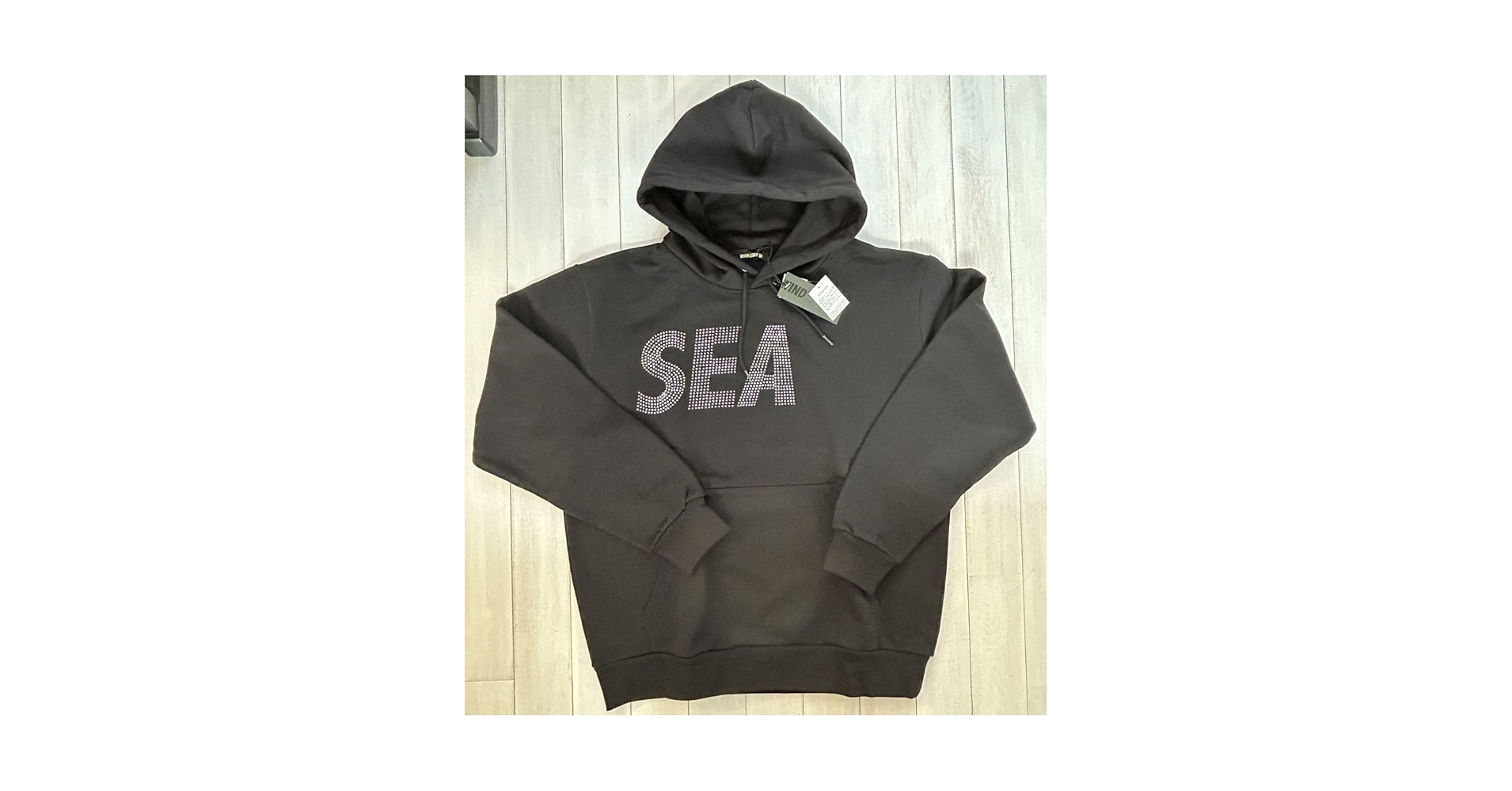 【最高シルエット】ウィンダンシー スウェットジャケット パーカー ゆるだぼ XL Disney x WDS BLACK HOODED SWEATSHIRT（パーカー）｜WIND AND