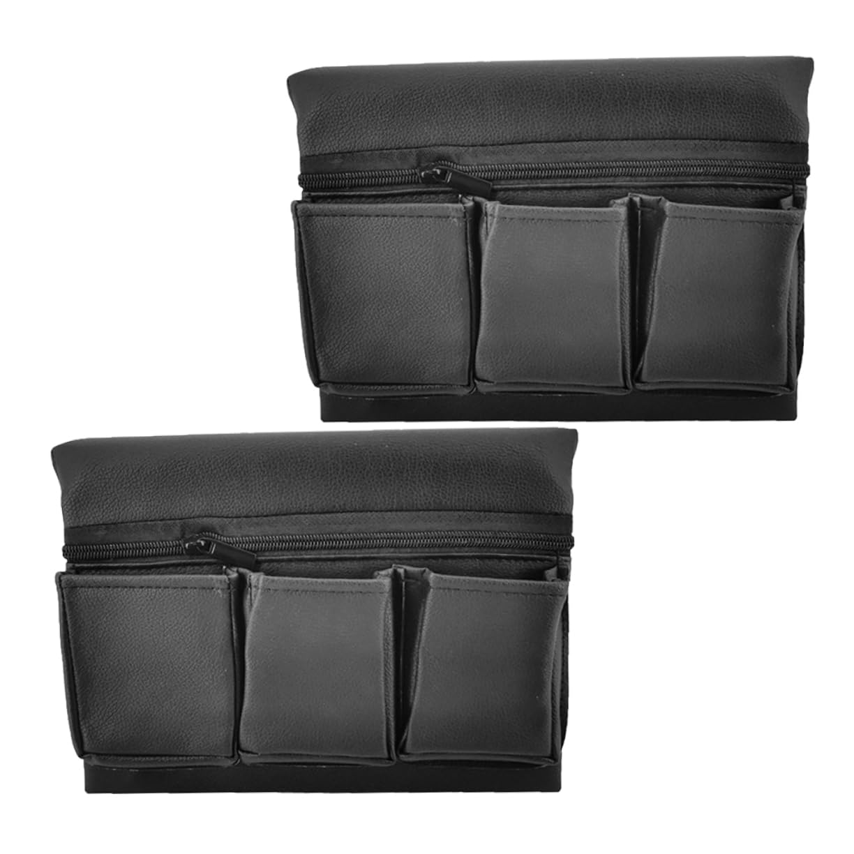 Boîte de rangement pour accoudoir PU : organiseur multifonctionnel de porte de SUV noir