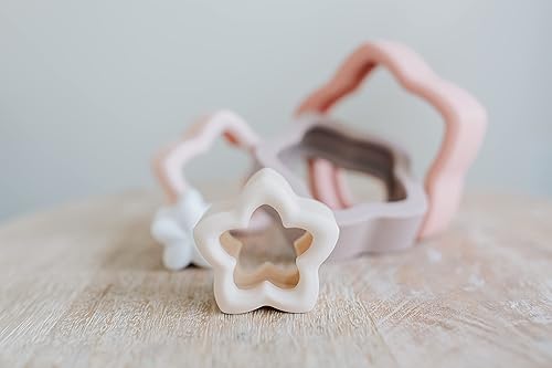 Miniatura 3 de Little Keegs Juguete apilable de silicona para bebés Montessori (rosa)