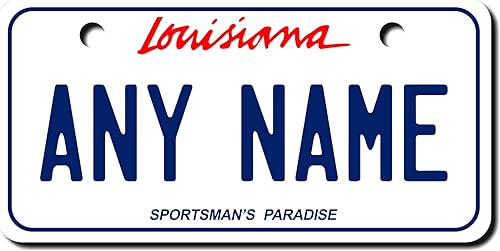 Miniatura 9 de Mini placa de matrícula personalizada de California, tamaño 3 x 6 pulgadas, de aluminio (pulgadas), añade tu nombre, texto o números. Gran tamaño