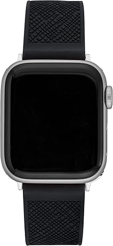 Anne Klein Correa de silicona de moda para Apple Watch segura, ajustable, repuesto para Apple Watch, se adapta a la mayoría de las muñecas