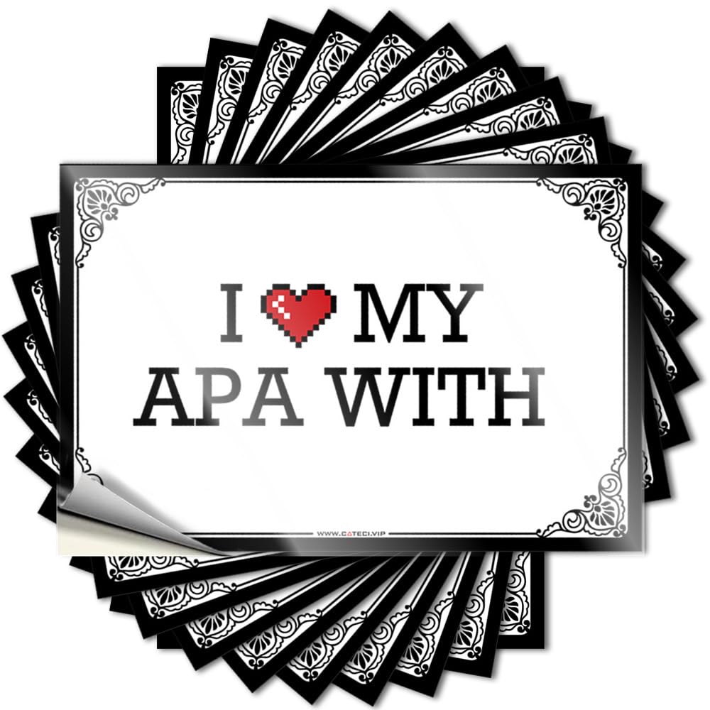 Tattoos Kitchen Sets Easy Apply | I Love My APA with Fall Window Peel and Stick(6X9CM)