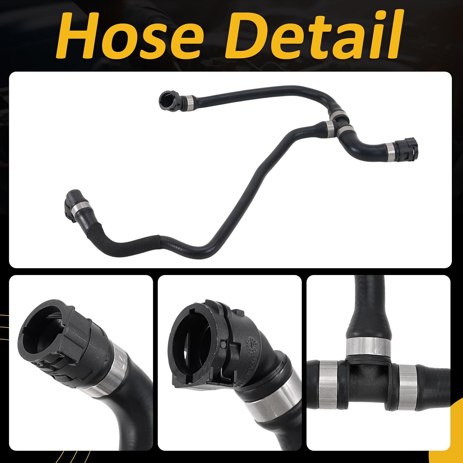 17128602642 Radiator Hose 2016-2020 For BMW 540i 640ixDrive 740LixDrive 740Li Replacement# 8602642 B4228531 884503101 MX01501616 2422190 83136 CX323000S BF0426661420