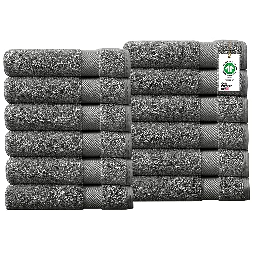 Delara 100% Organic Cotton Towels 650 GSM Plush Feather Touch