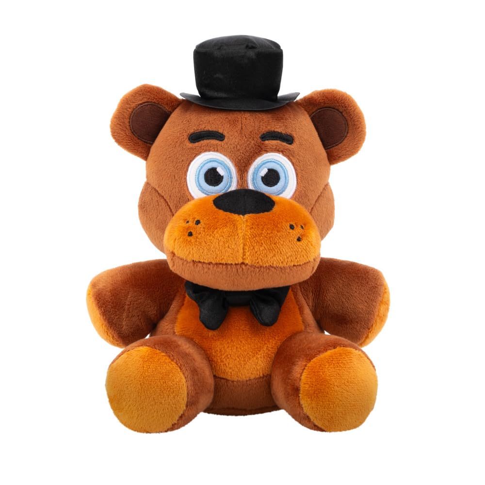Jazwares Five Nights at Freddy’s Classic Freddy Plush - 8-Inch Stuffie with Soft Material and Glow-in-The-Dark Eyes
