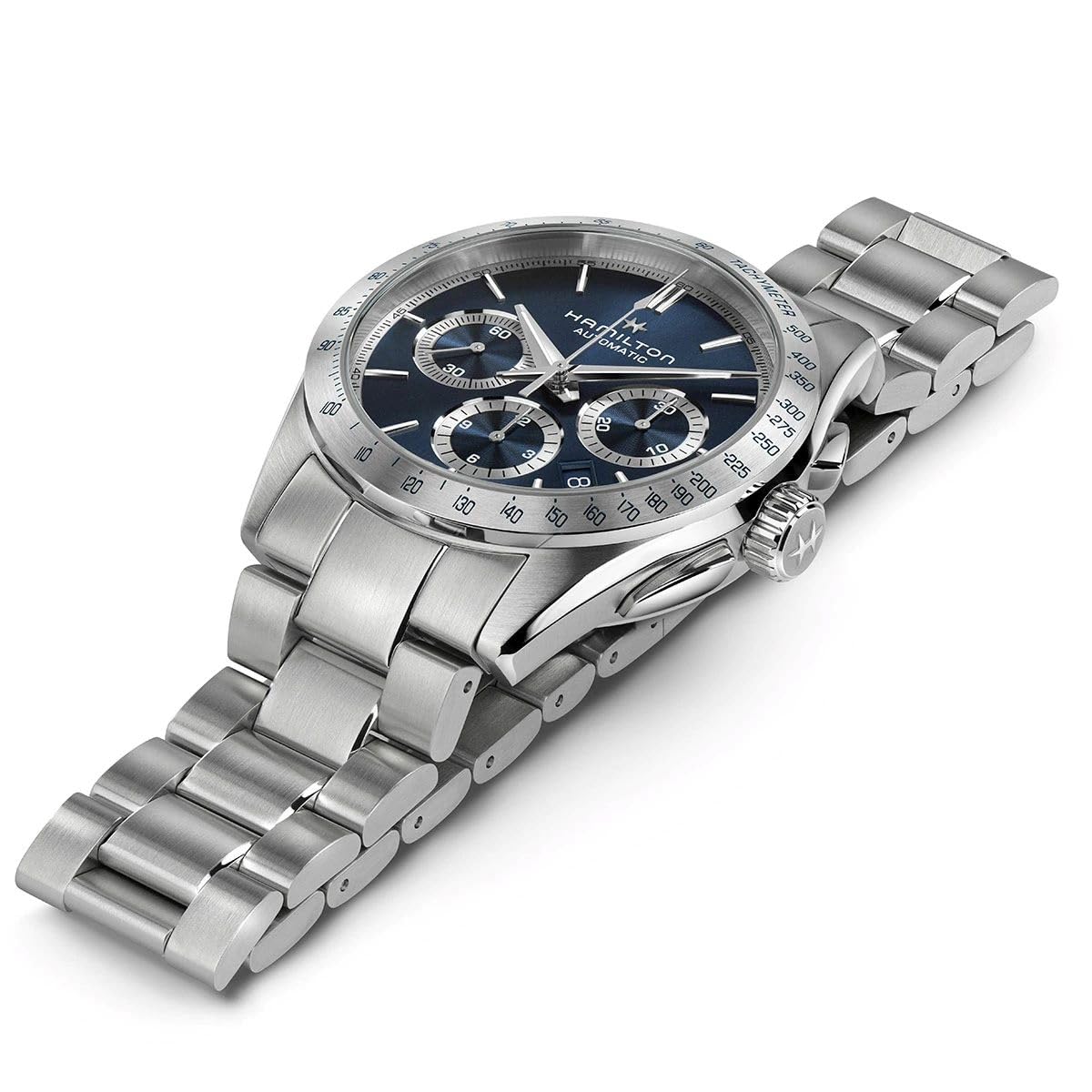 Hamilton Męski chronograf automatyczny zegarek na rękę Jazzmaster Performer Autochrono