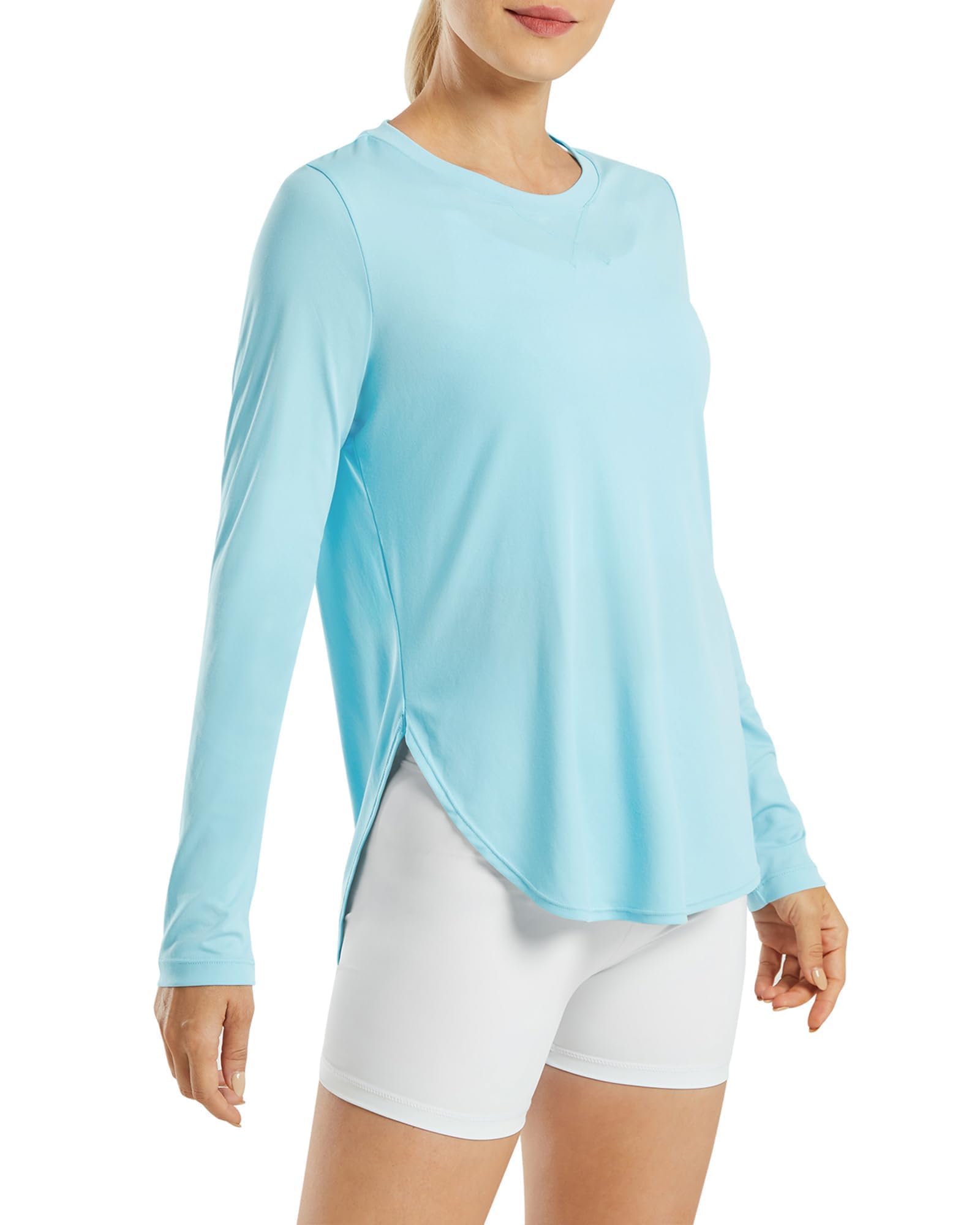 G4Free Women's UPF 50+ UV Shirts Long Sleeve Workout Sun Shirt Outdoor Gym Hiking Tops Quick Dry Lightweight — view 16
