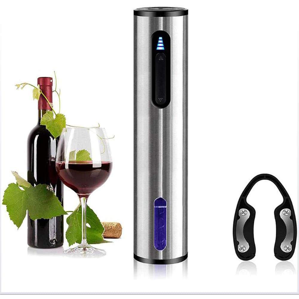 Ensemble cadeau professionnel tire-bouchon électrique inox