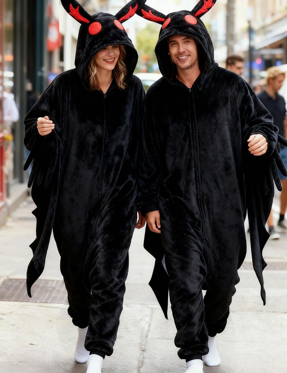 Mothman Costume Mothman Onesie Adult Halloween Onesie Pajamas Funny Cosplay Costumes - Image 2