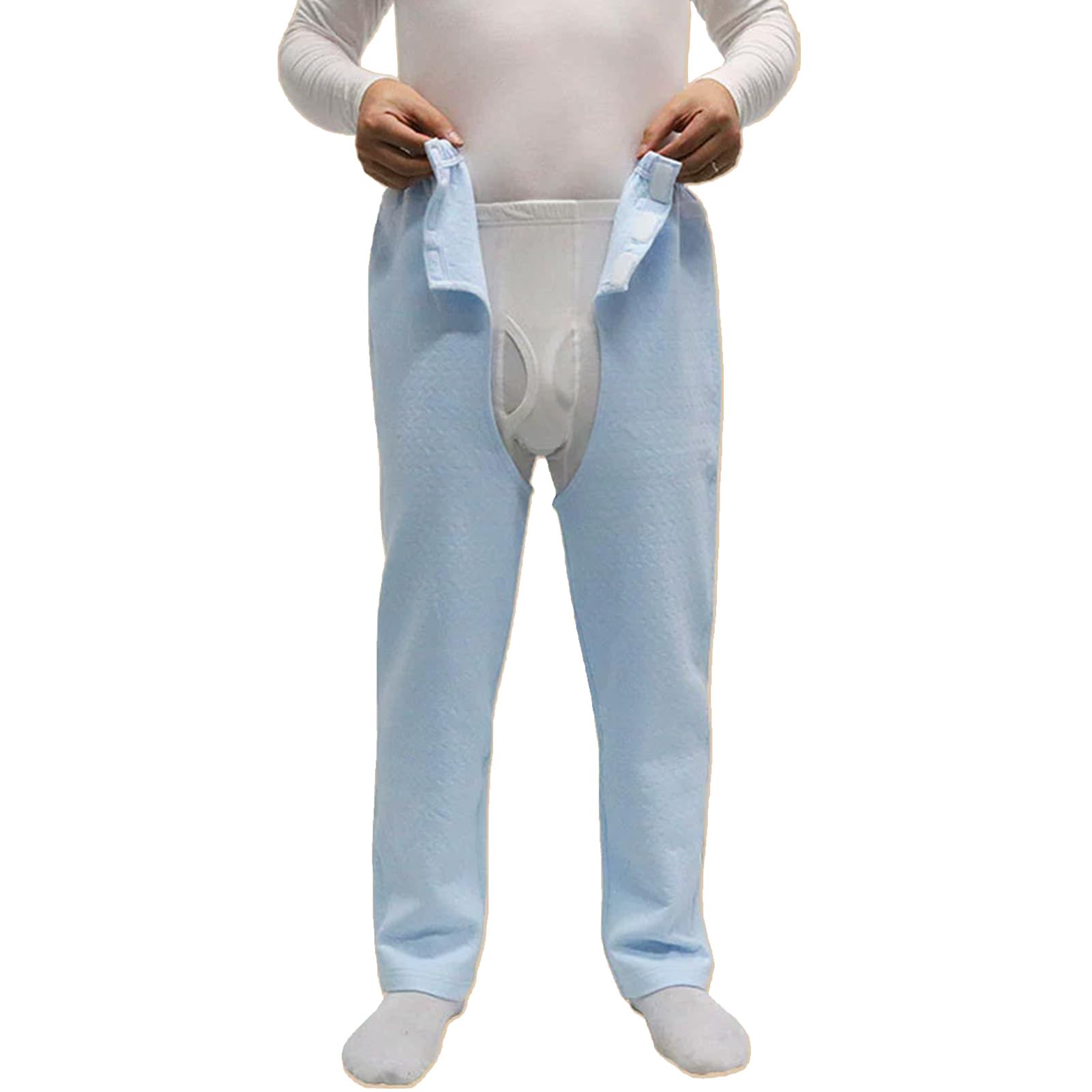 Pantaloni con Cavallo Aperto E Vita Aperta per Anziani, Pazienti Allettati, Pannolini per Incontinenza, Facili da Curare