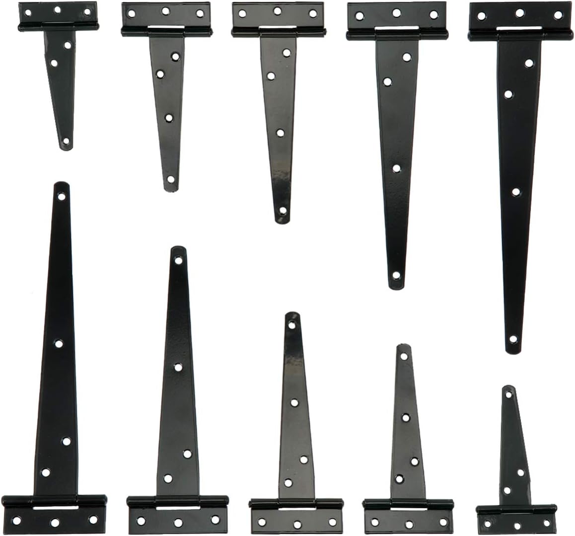 Door Hinges 2pcs T- Strap Shed Hinge Accessories Buckles Gate Heavy