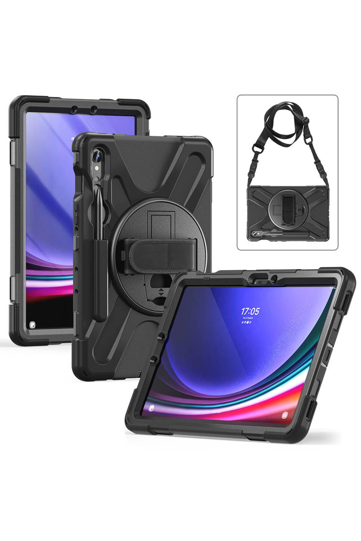 CONSTRAIN - Galaxy Tab S9 FE Defender Tablet Silikon - Siyah