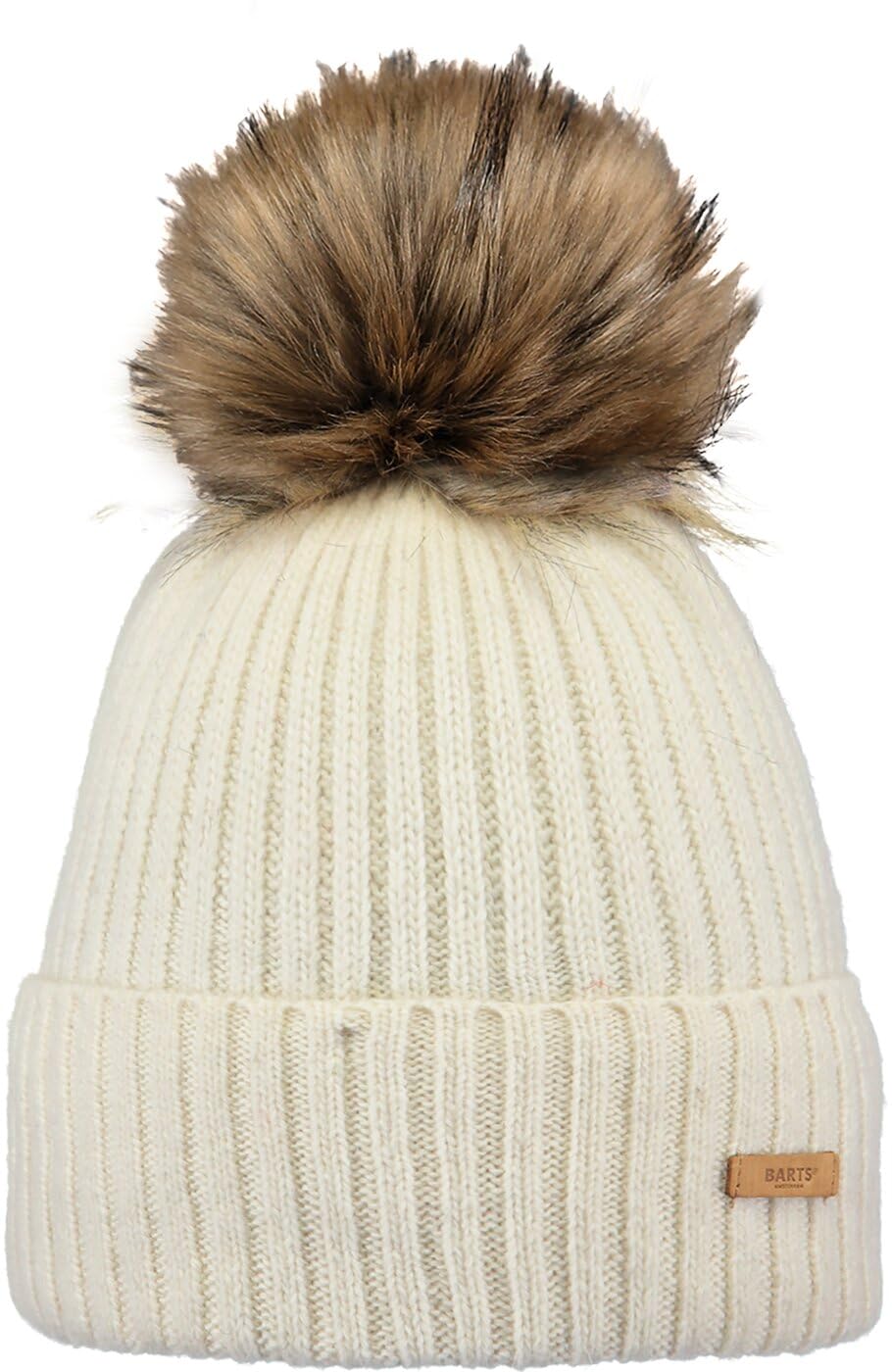 Barts Augusti Bobble Hat Knit Beanie Winter (One Size - Cream White)