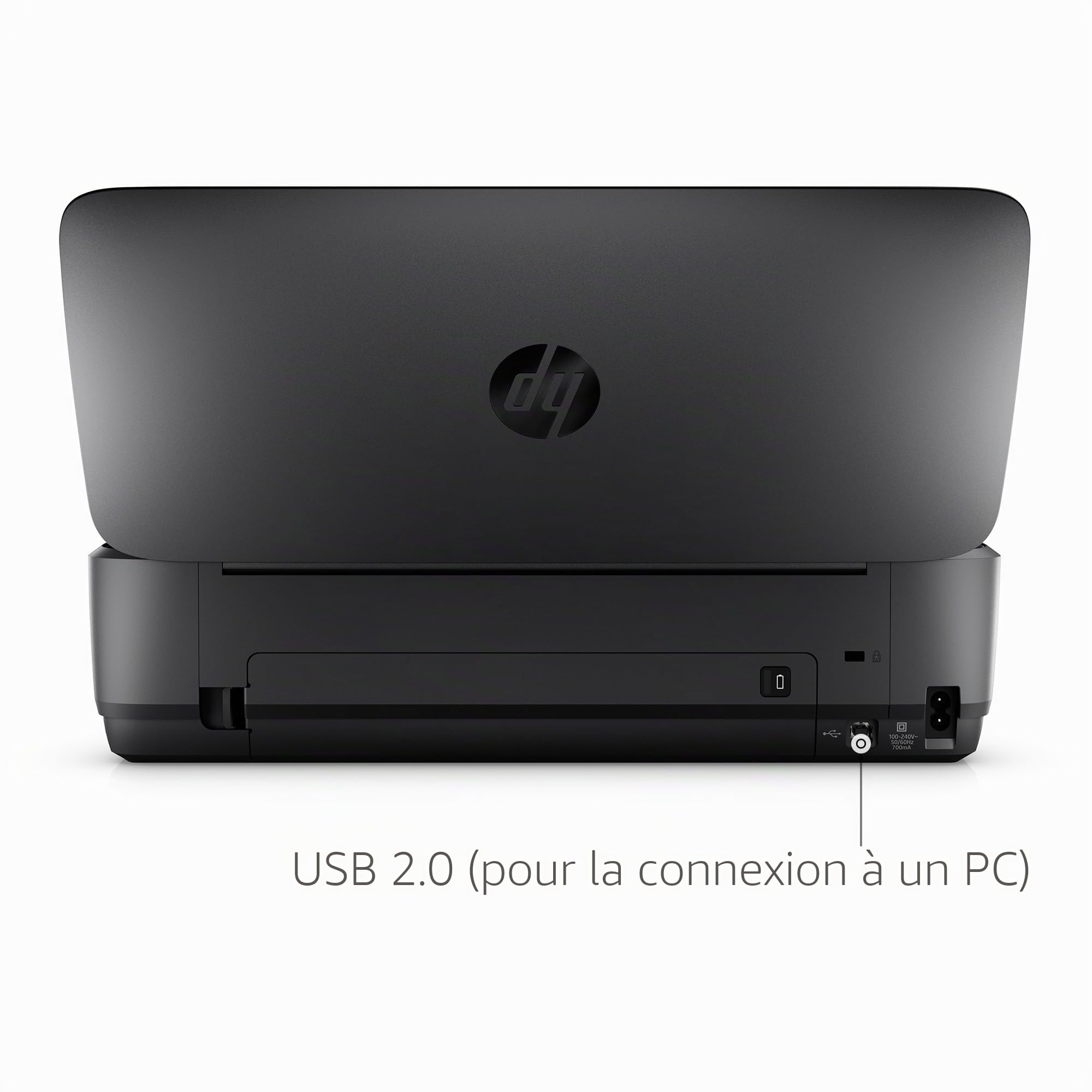 HP OfficeJet 250 Mobile AIO Imprimante Multifonction Jet d'encre A4 WiFi Noir 600 x 600 dpi