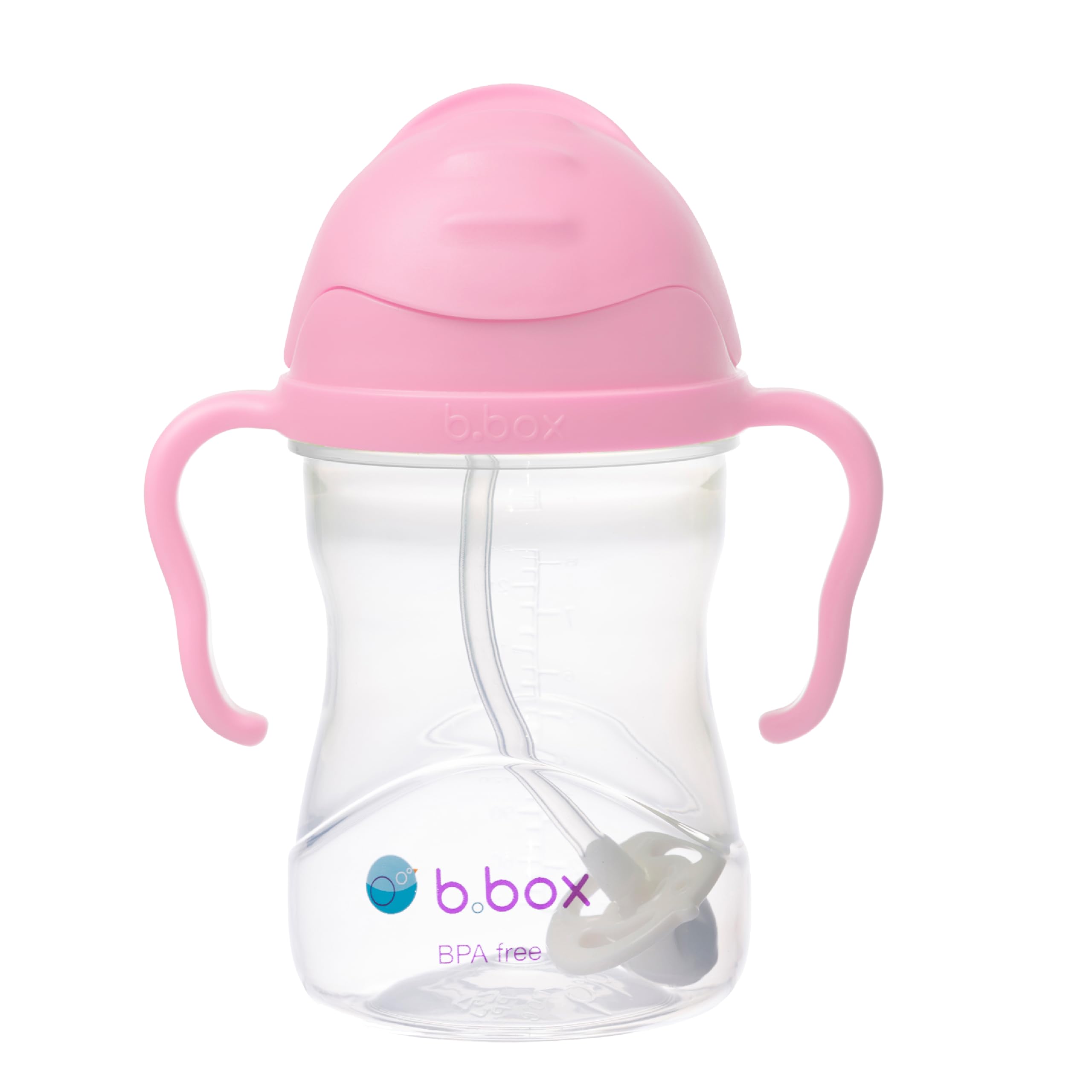 b.box Trinklernbecher Für Jeden Winkel | Flip-Top, Schwerer Strohhalm, Griff, Auslaufsicher | BPA-Frei & für Spülmaschine | Ab 6 M | 240 ml