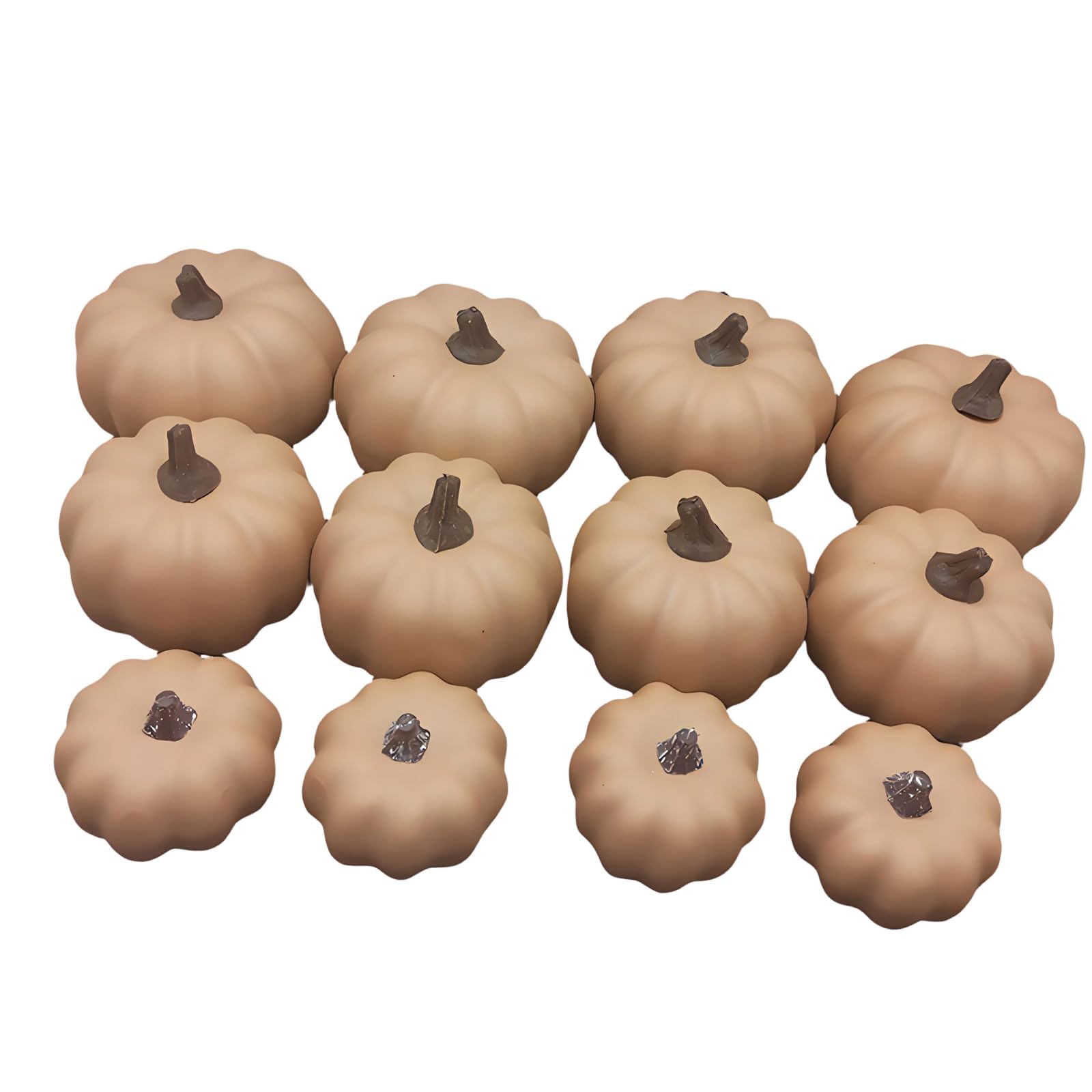 Mekalero Thanksgiving Centerpiece Decor Foam Artificial Pumpkin Set for Tabletop, Entryway, Shop Window and Harvest Display Foam Pumpkins for Carving