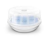 Philips AVENT Microwave Steam Sterilizer for Baby Bottles, Pacifiers, Cups and More, SCF281/05 Microwave Sterilizer Without dryer