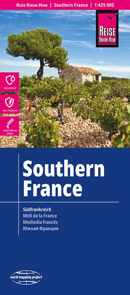 Southern France (1:425.000): (world mapping project): reiß- und wasserfest (world mapping project)