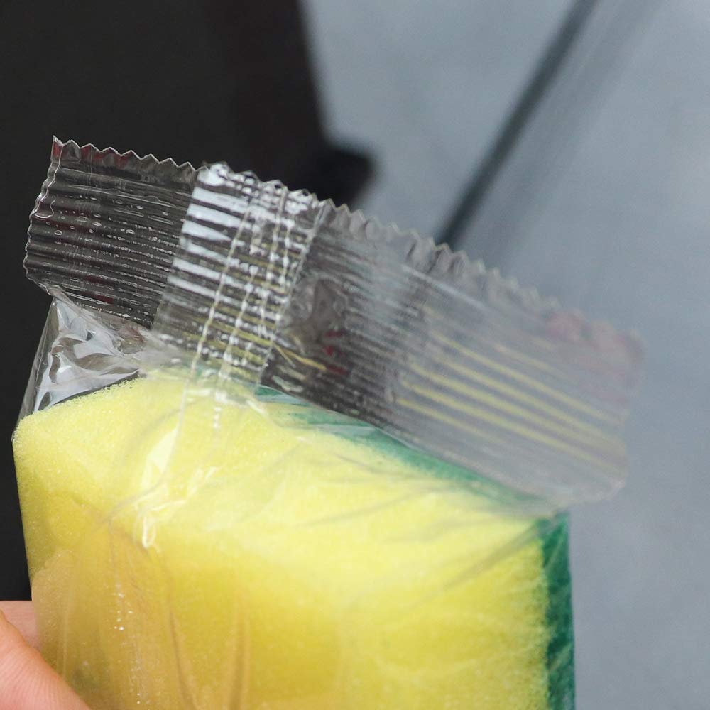 Flyup Gąbka pakowana pojedynczo, kuchenna gąbka do mycia naczyń, ściereczka do naczyń, nadaje się do mieszkań podróżnych, zestaw 24 szt