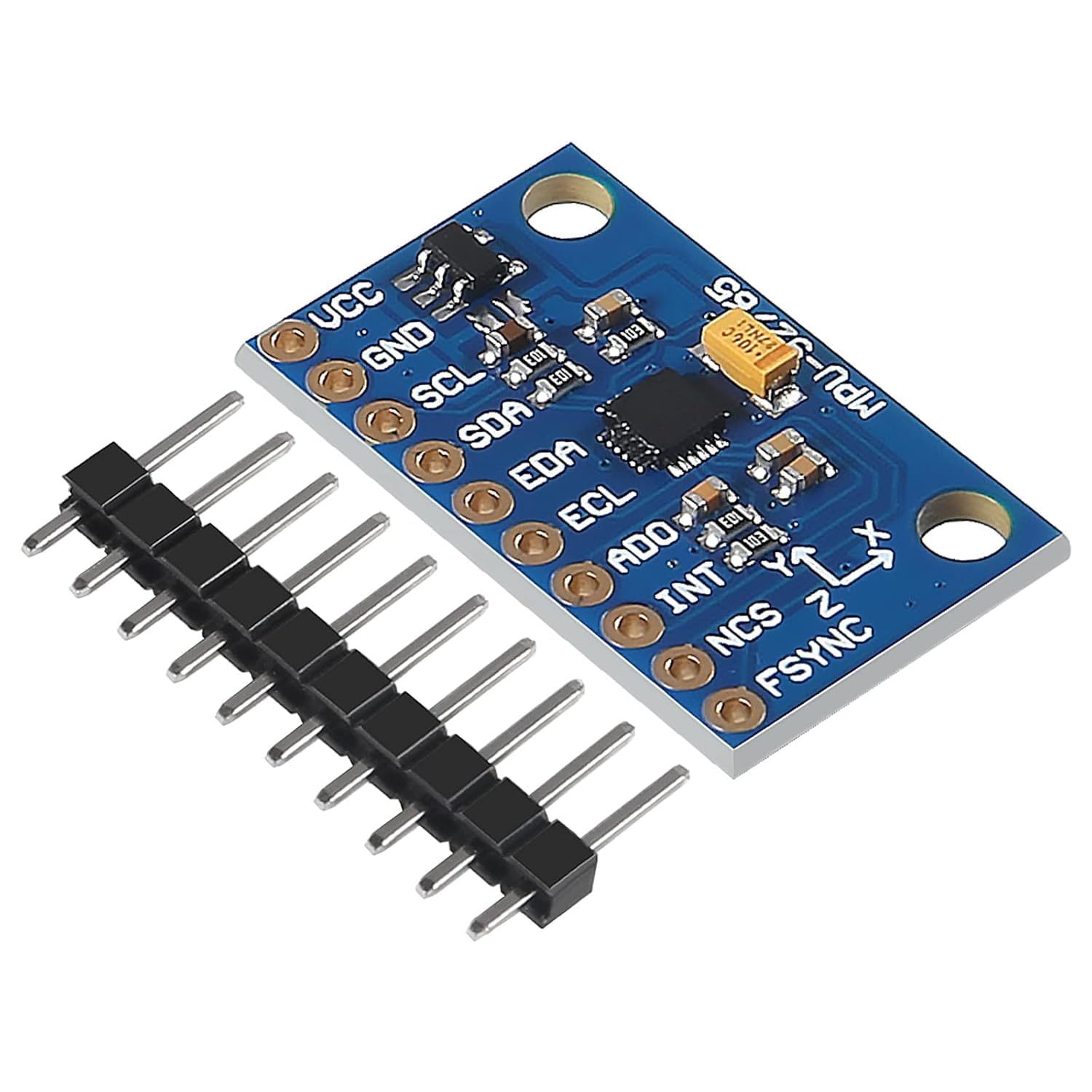 MPU9250 9-Axis GYRO Attitude Sensor Module with 16-Bit Accelerometer Magnetometer Compass for Flight Controllers Drones Robotics Toys I2C SPI Compatible with UNO Rduino Boards-image-11