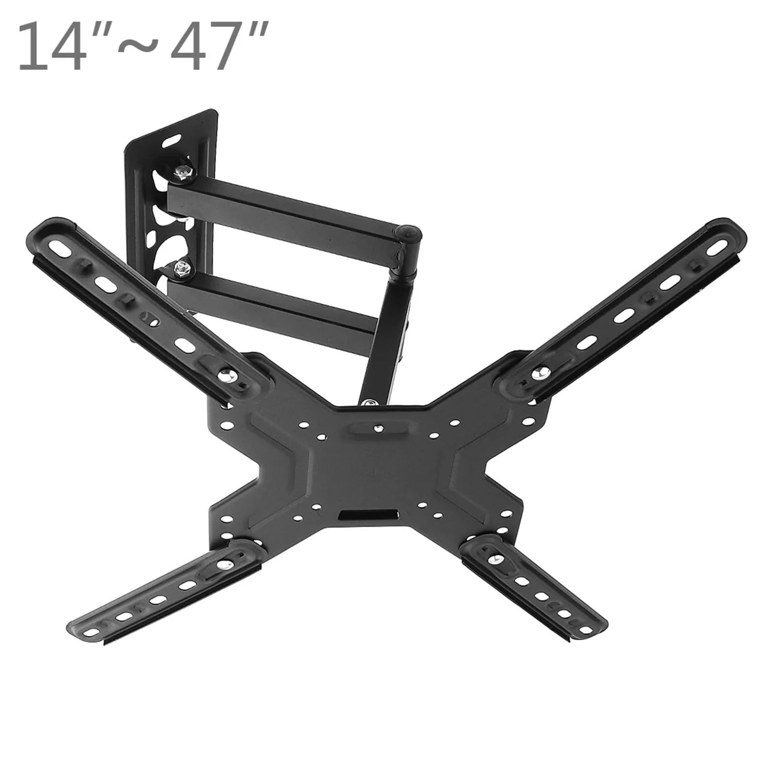 SERDAS Supporto telescopico regolabile da parete per TV LED/LCD da 17-42 pollici, 15-40 pollici, 14-47 pollici (adatto per TV da 15 a 40 pollici)