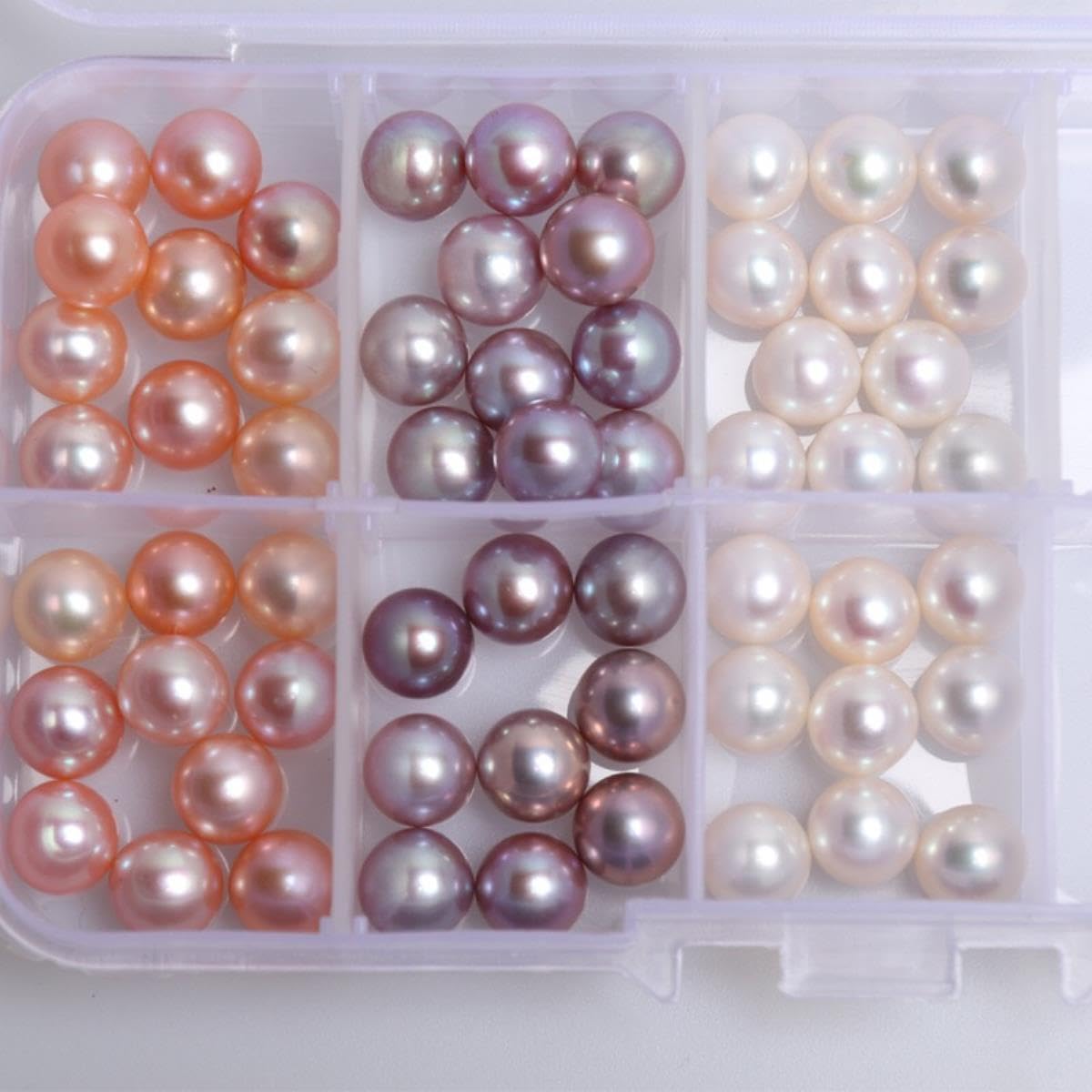Perlenperle, 2–12 mm, 100% lose Süßwasserperle mit Perfekter runder Form – AAA-Qualität, halblochgebohrt – Violette Perle, 11–11,5 mm