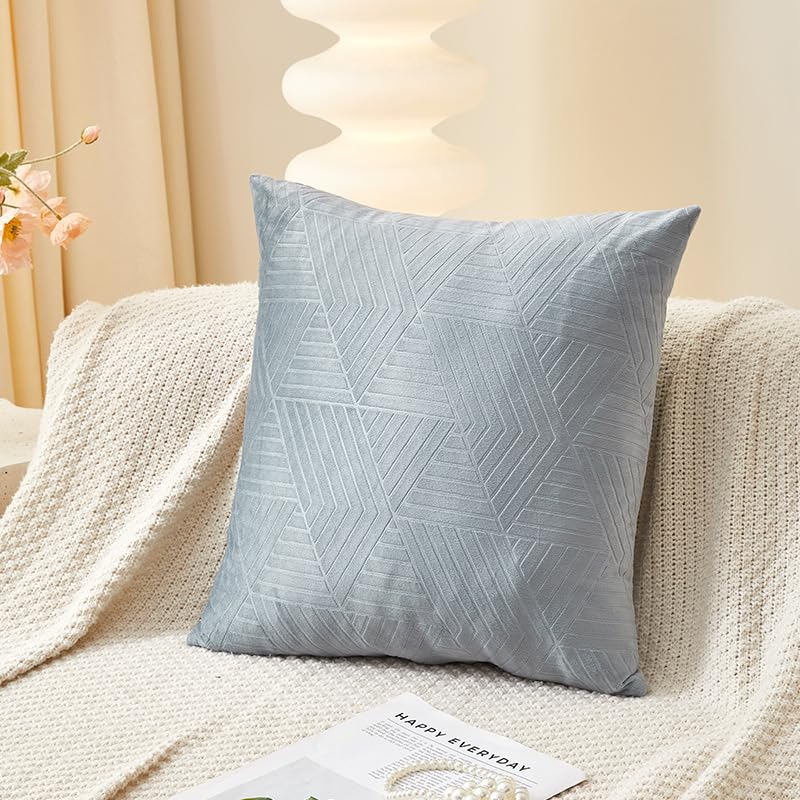 Housse de coussin style hollandais aux nuances vert et gris - 3