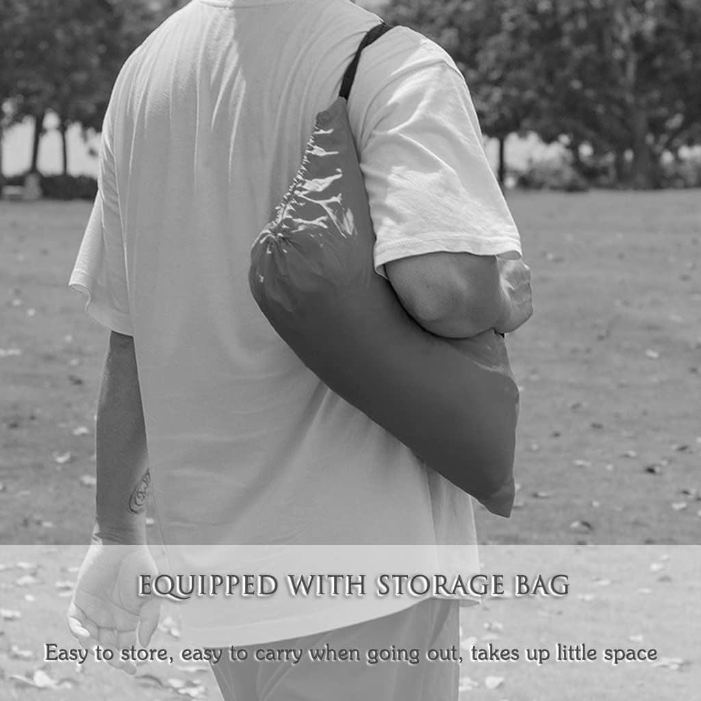 Inflatable Lounger Couch Outdoor Solid Color Single Use Air Sofa, Comfortable Beach Vacation Inflatable Couch, Portable Storage Bag, Bearing 200kg/440.9lb (Color : Yellow, Size : 180 * 70 * 60cm)