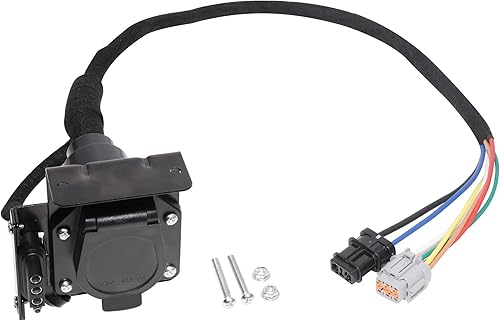 Oyviny Arnés de cableado de remolque plano de 4 vías y RV de 7 vías para Nissan Frontier 2005-2022Nissan Xterra 2005-2015Nissan Pathfinder