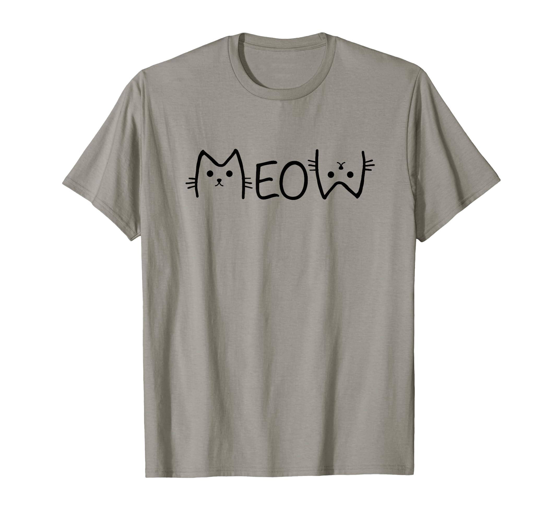 Meow Cat Lover Cat Mom Cat Mama Gifts for Teen Girls Women T-Shirt