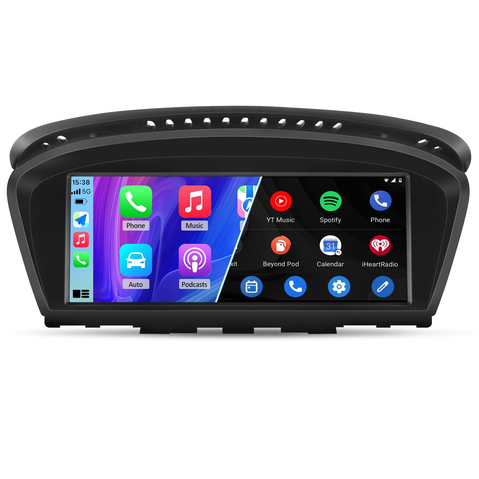 8.8 Inch Linux Car Radio Screen for BMW 3/5 Series E60 E61 E63 E64 E90 E91 E92 CCC (2004-2008) Wireless CarPlay Android Auto Display Mirror Link