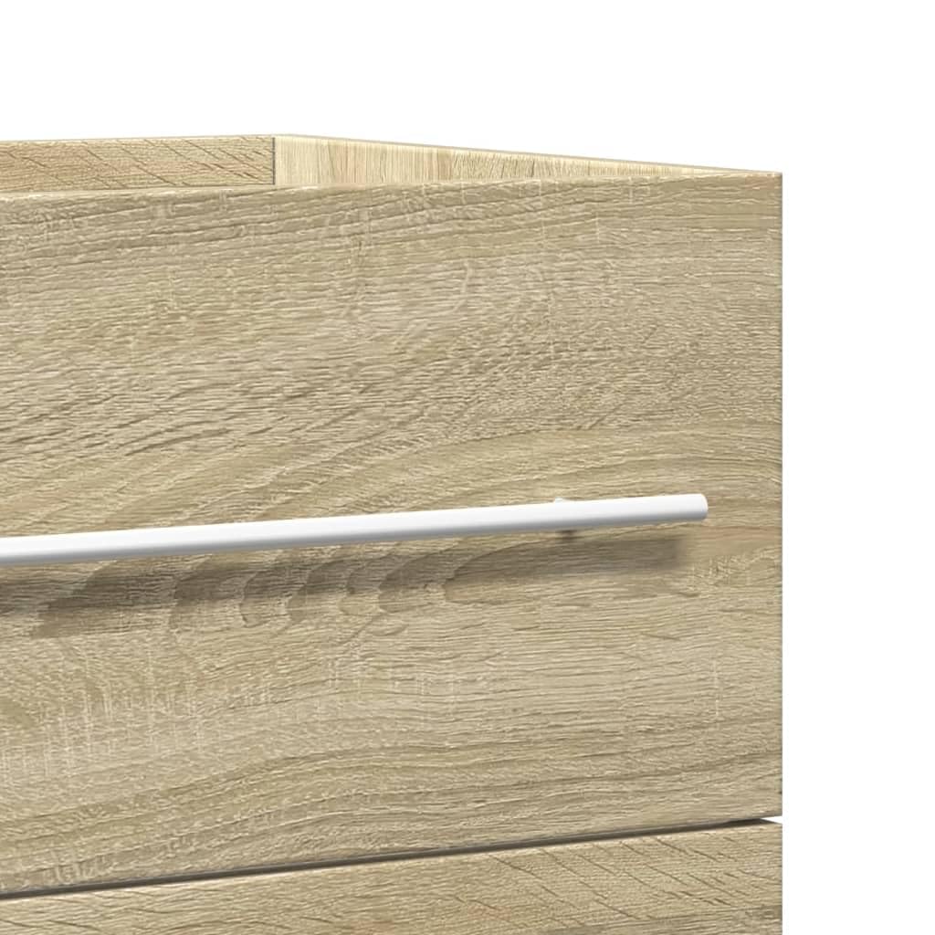 ShGaxin Antyczna drewniana szafka z płyty wiórowej 80x38,5x48 cm, szafka łazienkowa, szafka pod umywalkę, meble łazienkowe, meble umywalkowe - 856227