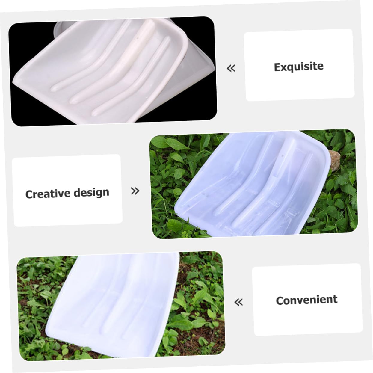 CIYODO Replacement Ice Shovel Head Window Scraper Outdoor Shovel Head for Snow Ice Cleaning