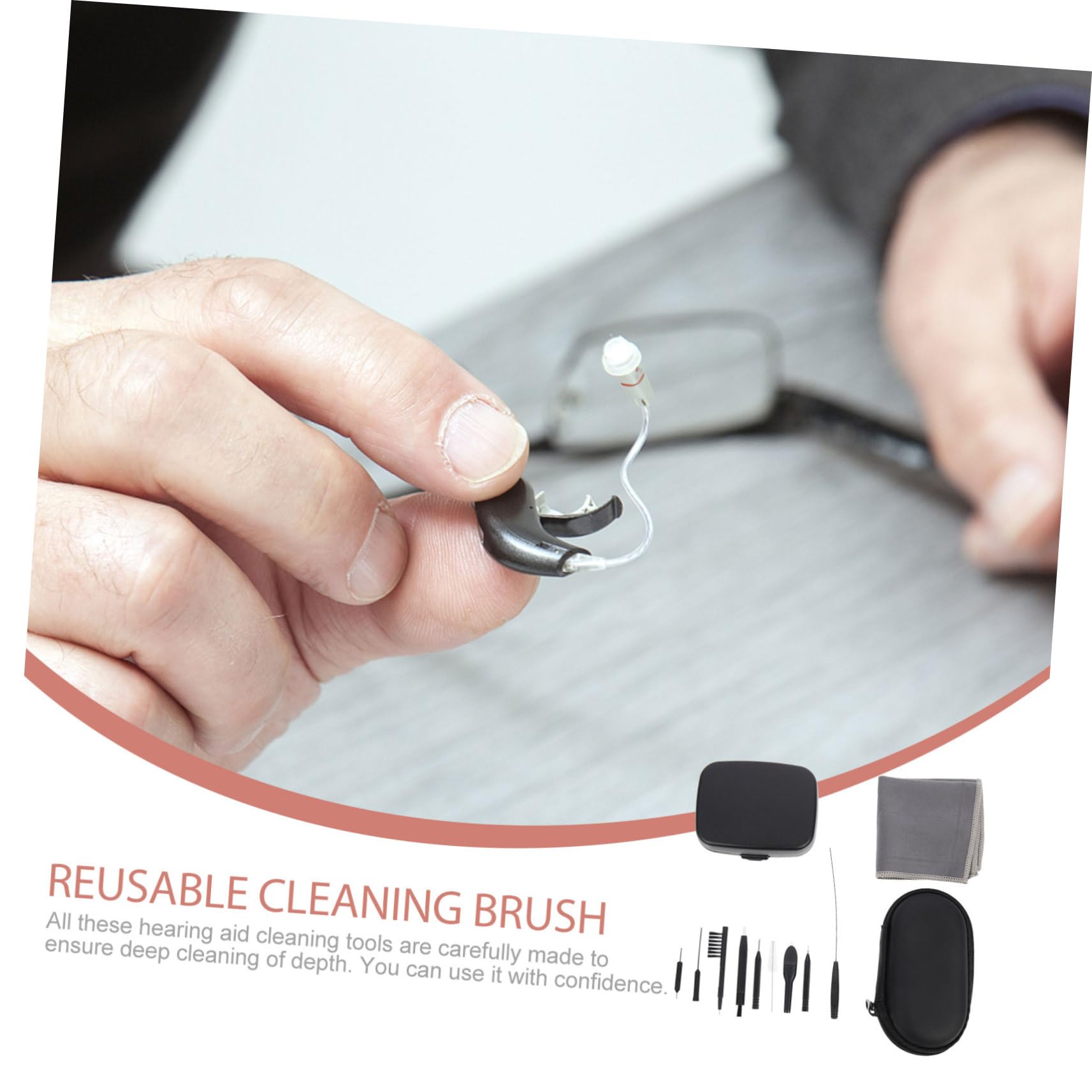 2 Set per Apparecchi Acustici Kit per Auricolari Leggero e Portare Sempre con Te