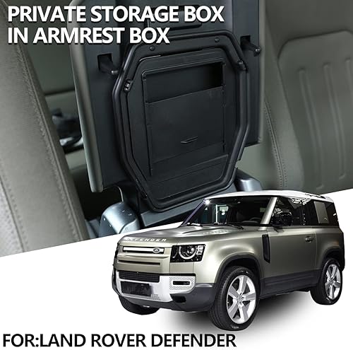 Miniatura 2 de Caja de almacenamiento de consola central de automóvil ABS para Land Rover Defender 110 2020-2021 (estilo 7)
