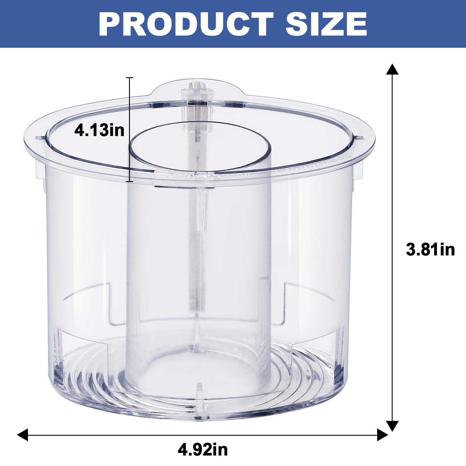 14-cup Large Pusher DLC-2014PT1 and Small Pusher DLC-2014SPT1-1, Compatible 4 Locking Tabs DLC-005AGTXT1 Bowl and DFP-14NWBCT1X Cover, Cuisinart Food Processor Parts Replacement Fits DFP-14 DLC-2014,