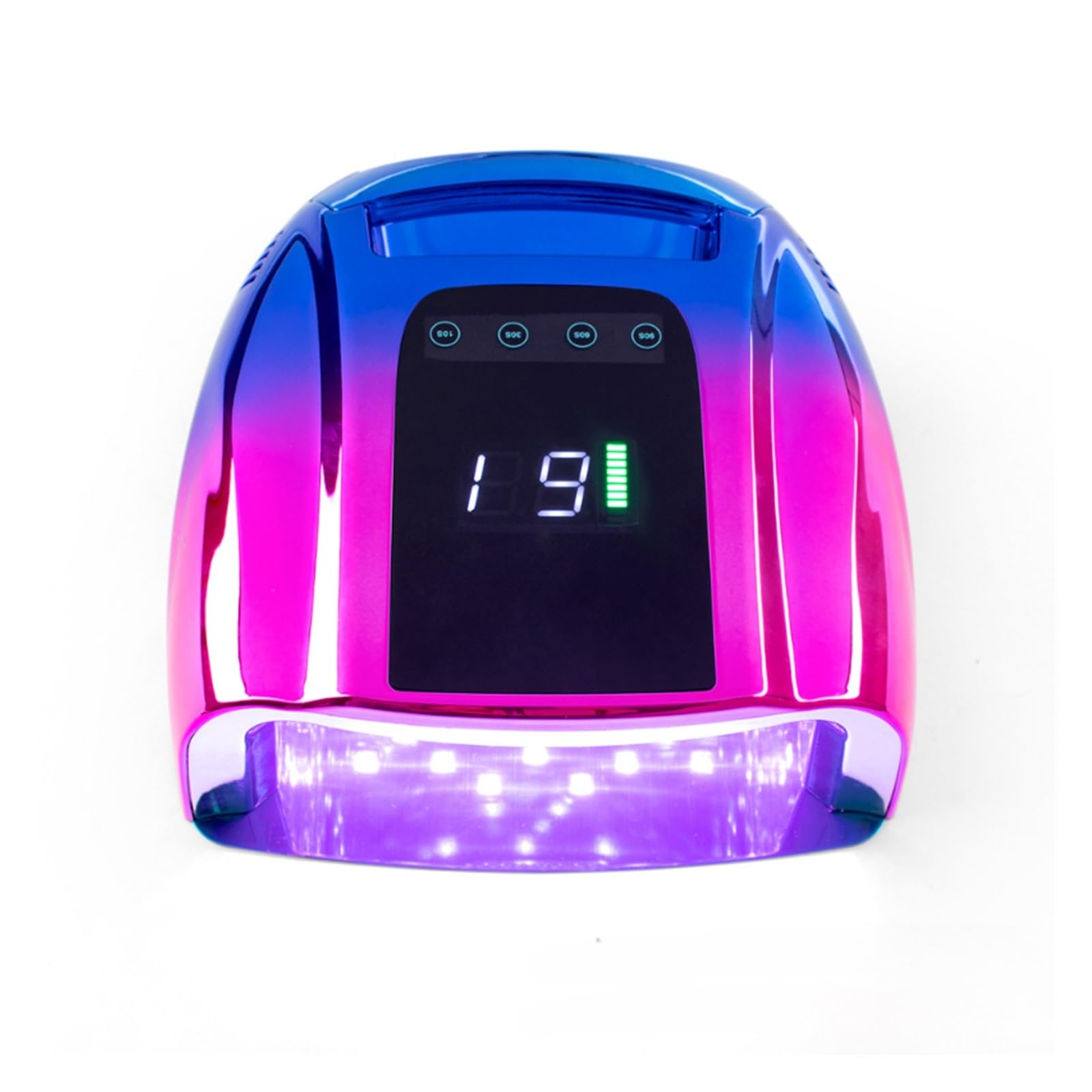 Lampa UV do paznokci, Lampa LED UV do paznokci Akumulatorowa lampa do paznokci z uchwytem Bezprzewodowa polerka do żelu Lampa LED do paznokci Bezprzewodowa lampa UV do manicure(A)