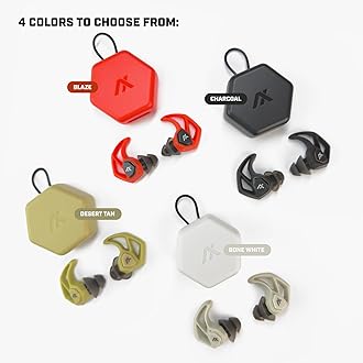 AXIL X30i Noise Reduction Ear Plugs - Black - Hear-Through Mode Hearing Protection for Concerts, Live Events, Shooting, Sports - 25dB Reusable Foam and Silicone Eartips with Carrying Case