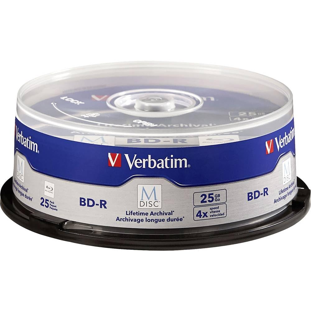 Amazon.com: Verbatim M DISC BD-R 25GB 4X with Branded Surface