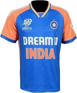 USA Cricket Jersey 2024 T20 World Cup – Official Team USA Cricket Shirt for Men | Blue Performance T-Shirt | Short Sleeve