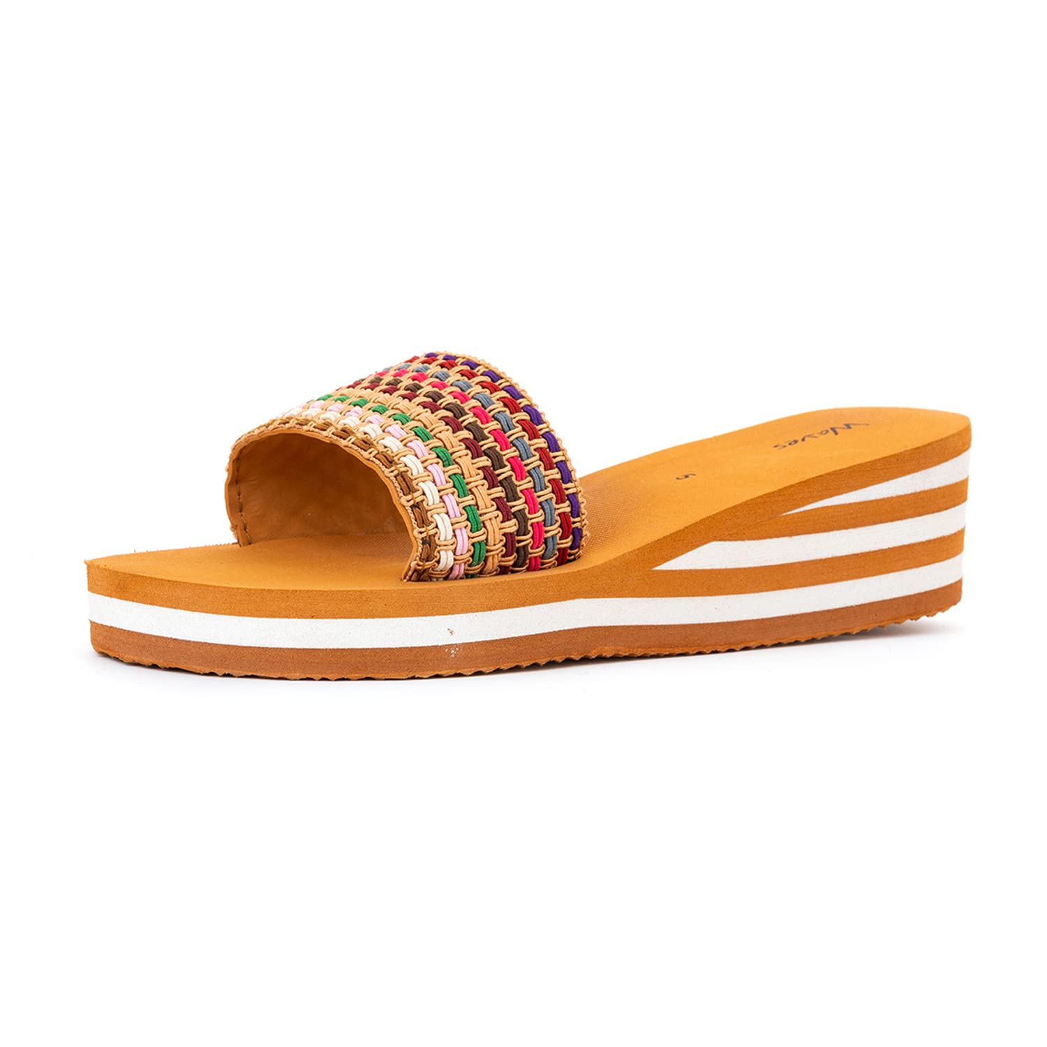 See full amazon price history chart for Khadims Waves Tan Wedge Heel Mule Slide Slippers for Women (6690033) Khadims Waves Tan Wedge Heel Mule Slide Slippers for Women (6690033) (B0B6CKXC5D) Amazon Price History, Amazon Price Tracker