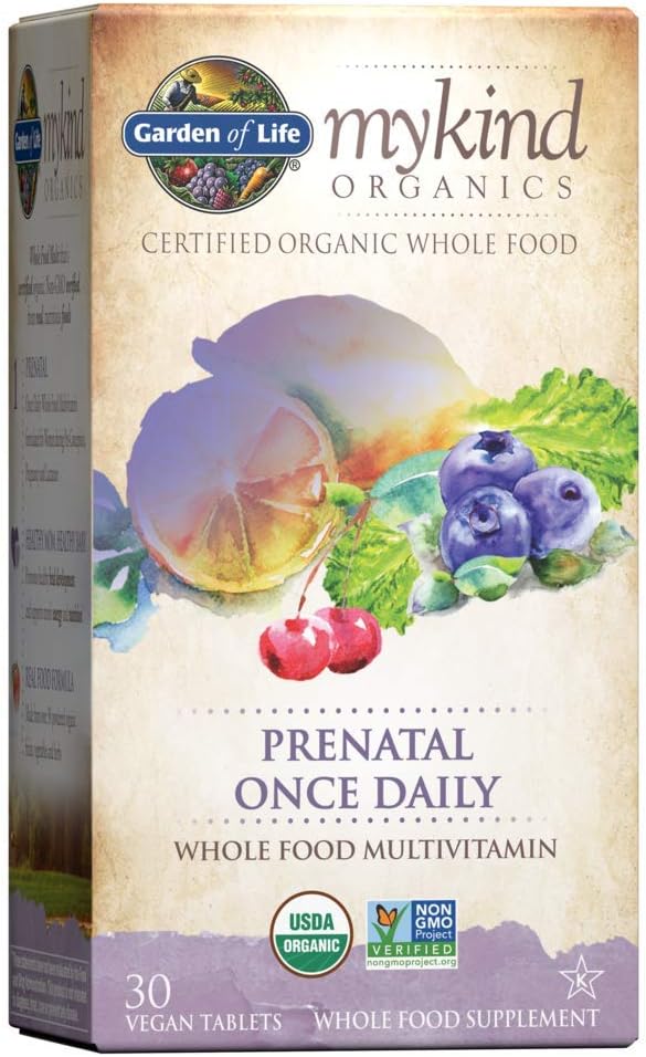 Garden of Life mykind Organics Prenatal Vitamins 30